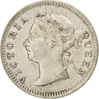 Monnaie, Straits Settlements, Victoria, 5 Cents, 1901, TTB, Argent, KM:10 - Autres & Non Classés