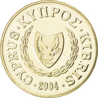 Monnaie, Chypre, 10 Cents, 2004, SPL, Nickel-brass, KM:56.3 - Chypre