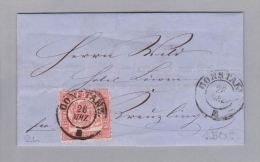 DE Baden Constanz 1868-03-28 Grenzrayonbrief >Kreuzlingen (RL) - Covers & Documents