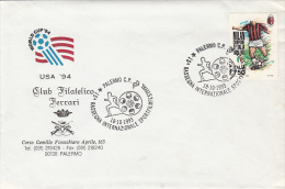 1552FM- USA'94 SOCCER WORLD CUP, SPECIAL COVER, PALERMO SPORTS FOLM FESTIVAL SPECIAL POSTMARK, 1993, ITALY - 1994 – Estados Unidos