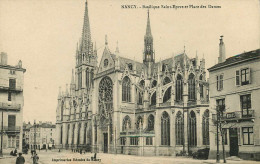 Santé - Cachets - Cachet Hopital Sedillot Nancy - Basilique Saint Epvre Et Place Des Dames - 2 Scans - état - Santé