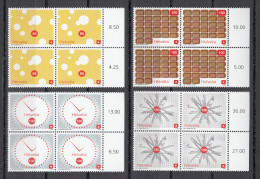 Suiza / Switzerland 2008 - Michel 2073-2076 - Blocks Of 4  ** MNH - Ungebraucht