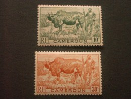 CAMEROUN   *  De  1946    "   Série  Courante      "  N°   276 , 277 , 288 .                          3 Val . - Ungebraucht