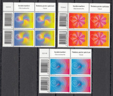 Suiza / Switzerland 2009 - Michel 2114-2116 - Blocks Of 4  ** MNH - Ongebruikt