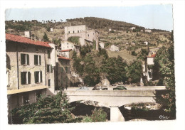 Ardèche - 07 - Largentière Le Chateau Du 12e Siècle Et Le Pont Sur La Rivière Ligné Ed Photo Cim - Largentiere