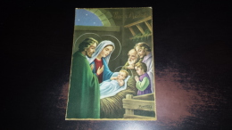 C-34308 AUGURI DI BUON NATALE SACRA FAMIGLIA ILLUSTRATA VENTURA - Birth