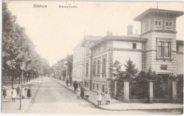 GÜSTROW Bleicherstraße Junge Mädchen M Kittelschürzen übergewand Kreisäge 10.4.1914 Gelaufen - Guestrow