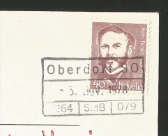 OBERDORF SO Nidlenloch Karsthöhle Tropfsteingang Hinter-Weissenstein Bahn-Stempel Oberdorf 1978 - Sonstige & Ohne Zuordnung