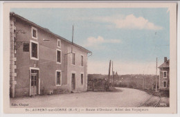 SAINT LAURENT SUR GORRE : ROUTE D'ORADOUR - HOTEL DES VOYAGEURS - 2 SCANS - - Saint Laurent Sur Gorre