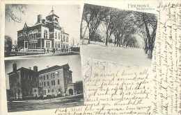 242207-Nebraska, Fremont, Multi-View, High School, Hospital, Street Scene, HW Fowler - Fremont