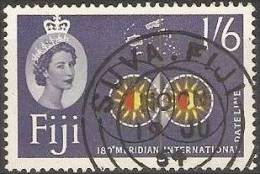 Fiji - 1962 International Date Line (definitive) 1/6d Used   SG 318  Sc 183 - Fidji (...-1970)