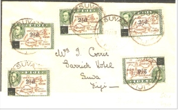 FIJI - 1941 KGVI First Day Cover For Surcharge Issue - Fiji (...-1970)