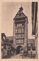 Cp , 68 RIQUEWHIR , Porte Haute Et Fontaine De La Sinne - Riquewihr