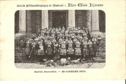 CPA Belgique - BRUXELLES. Cercle Philanthropique Et Musical : Les Gais Lurons. Mi Carême 1900. - Fiestas, Celebraciones