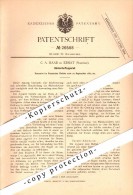 Original Patent - C.A. Haab In Ebnat , Schweiz , 1883 , Bücher-Heftapparat , Buchbinderei , Ebnat-Kappel !!! - Ebnat-Kappel