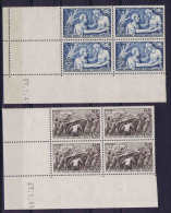 France: 1941 MNH/** Neuf **  Yv Nr 497 - 498 Bord De Feuille  Coin Date - 1940-1949