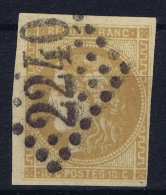 France: 1870 Yv Nr 43 Used Obl    GC 2240 - 1870 Ausgabe Bordeaux