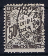 France: Chiffre Tax Yv Nr 20 Used Obl Some Damage At Left Top - 1859-1959 Gebraucht