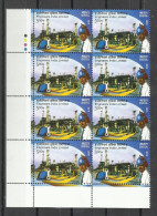 INDIA, 2015, Engineers India Limited-Civil Construction, Hat, Spanner, Petroleum, Block Of 8 With Traffic Lts, MNH, (**) - Neufs