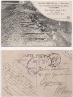 Une Tranchée Défendue Par Les Belges Devant LIEGE - Cachet Militaire   (77001) - Weltkrieg 1914-18