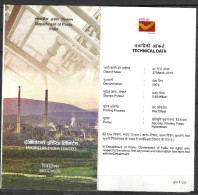 INDIA, 2015,  BROCHURE WITH INFORMATION, Engineers India Limited-Civil Construction, Hat, Spanner, Petroleum - Covers & Documents