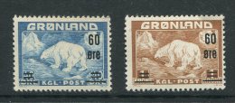 Groenland** N° 28/29 - Ours - - Unused Stamps