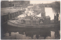 KIEL Juni 1919 Rudolf Siemsen Tellingstedt An Bord Boot Hafenkapitän Polizei Private Fotokarte Ungelaufen - Kiel