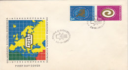 1697FM- EUROPEAN CULTURAL AND ECONOMIC COOPERATION, COVER FDC, 1973, ROMANIA - FDC