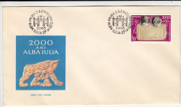 1706FM- ALBA IULIA TOWN ANNIVERSARY, COVER FDC, 1975, ROMANIA - FDC