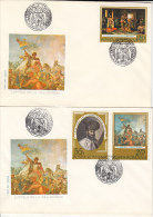 1716FM- KING MICHAEL THE BRAVE, CALUGARENI BATTLES, COVER FDC, 2X, 1975, ROMANIA - FDC