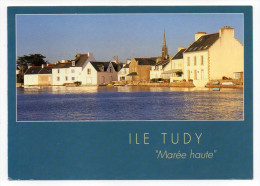 ILE TUDY--1994--"Marée Haute"--Grande Marée à L'Ile Tudy,cpm N°9-6923 éd Jos--cachet "Fête Des Brodeuses-Pont L'Abbé" - Ile Tudy