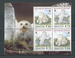 GROENLAND 1999 N° 310a/313a  Neufs ** = MNH Superbes  Cote 9 € Oiseaux Birds Faune Harfang - Ungebraucht