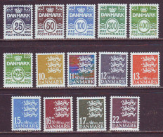 Denmark. Definitive. 14 W. MNH. Pf.** - Ongebruikt