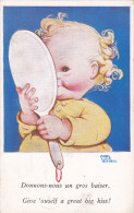 Carte D´illustratrice Anglaise Attwell : "Give 'ouself A Great Big Kiss" - Attwell, M. L.