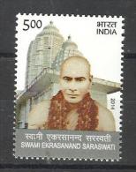 INDIA, 2014, Swami Ekrasanand Saraswati, Religion, Hinduism, Saint, MNH, (**) - Hindoeïsme