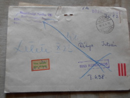 Hungary - COVER - Kondoros - Nem Kereste Non Reclame  5553 Kondoros   Registered -1980's  D129821 - Briefe U. Dokumente