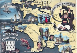 Delcampe - BRETAGNE - 29 - FINISTERE - LA POINTE DU RAZ - CPSM GF Couleur Multivues - La Pointe Du Raz