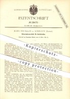 Original Patent - Karl Birmelin Lörrach , 1884 , Sicherheitsverschluss Für Gerüstketten , Bau !!! - Loerrach