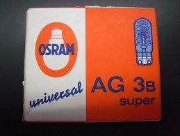 PHOTO PHOTOGRAPHY EQUIPMENT - OSRAM UNIVERSAL AG 3B SUPER LIGTH BULB FLASH BOX - Matériel & Accessoires