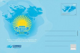 ARGENTINA 2014 - Claim For ISLAS MALVINAS / FALKLAND IS. Entire Postal Card - Postwaardestukken