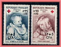 Reunion  CFA Croix Rouge 1965 N 366 / 67  Neuf X X Paire - Ongebruikt