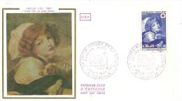 Enveloppe Premier Jour - 71 - TOURNUS - 1971 - Croix Rouge Et La Poste - Greuze - Unclassified