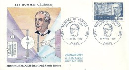 Enveloppe Premier Jour - ILE DE FRANCE - 75 - PARIS -1970 - Maurice Broglie - Unclassified