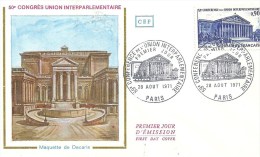 Enveloppe Premier Jour - ILE DE FRANCE - 75 - PARIS -1971 - Congrès Union Interparlementaire - Sin Clasificación