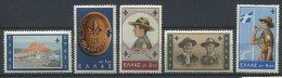 140 GRECE 1963 - Scout, Jamboree, Embleme (Yvert 794/98) Neuf ** (MNH) Sans Trace De Charniere - Neufs