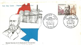Enveloppe Premier Jour - ILE DE FRANCE - 75 - PARIS - 1963 - Emile Mayrisch - Unclassified