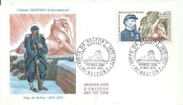 Enveloppe Premier Jour - 1970 - 90 - BELFORT - Siège - Colonel Denfer Rochereau - Unclassified