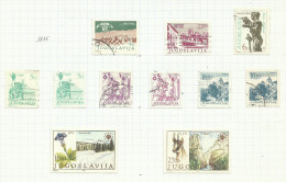 Yougoslavie N°1877 à 1884, 1880a, 1881a, 1882a Cote 5.75 Euros - Usados