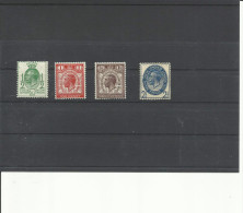 GRAN BRETAÑA YVERT 179/82   MH  * - Unused Stamps