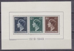 Luxemburg 1949 Charlotte M/s ** Mnh (20984) - Blocks & Sheetlets & Panes